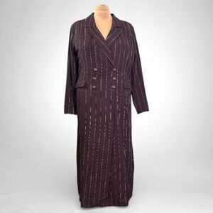 SONCY Double-Breasted Pinstripe Jacket, NEW! Size 2 (18/20)